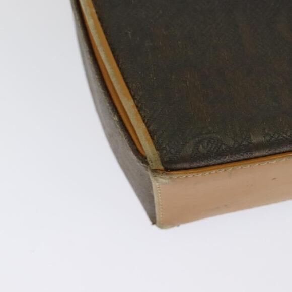 GUCCI Shoulder Bag Canvas Leather Brown Gold - Picture 12 of 16